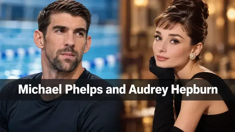 Michael Phelps and Audrey Hepburn